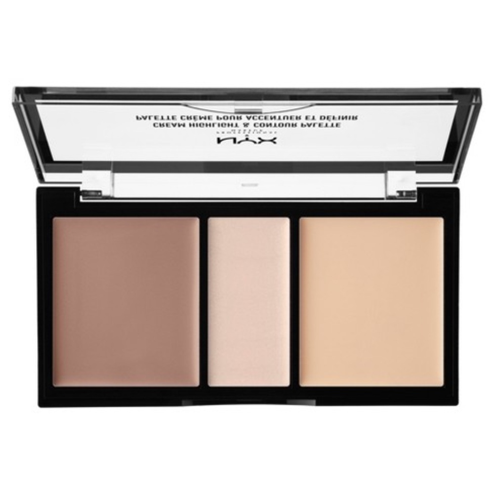 NYX Cream Highlight & Contour Palette - Light
